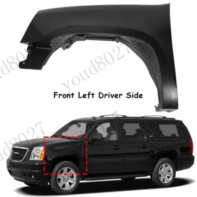 Front Driver Fender For 2007-2014 GMC Yukon XL 1500 Primed Steel 22977478 Foto 1 de 4