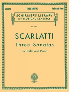 Three Sonatas Schirmer Cello and Piano Sheet Music Book NEW 050262260 - Picture 1 of 1