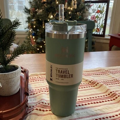 ⚡️Stanley The Quencher TACTFUL TEAL 30 Oz Travel Tumbler LIMITED EDITION COLOR - Image 1 of 4