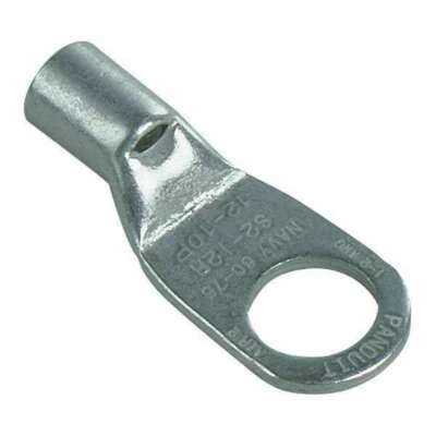 New PANDUIT S2-10R-X 2 AWG Non-Insulated Tubular Ring Terminal #10 Stud (PK10) - Image 1 of 4