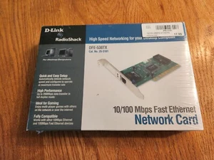 Brand new, still in wrapping Radio Shack D-Link 10/100 PCI Ethernet Card - Picture 1 of 3