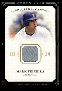 2008 Upper Deck Masterpieces Captured on Canvas Mark Teixeira Atlanta Braves - Picture 1 of 2