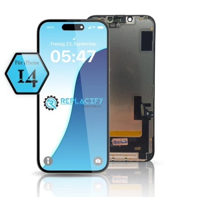 REPLACIFY iPhone 14 Display Incell LCD Schwarz Ersatz Bildschirm Touchscreen Neu