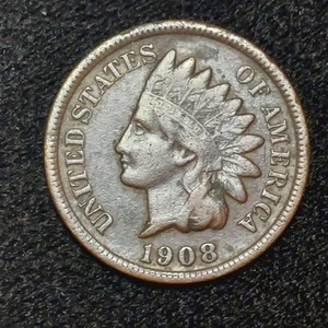 1908-S Indian Head Cent/Penny ~ KEY Date ~ FULL LIBERTY ~ VF - Picture 1 of 2