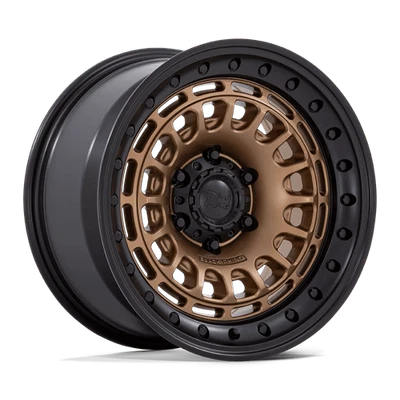 17X9 Black Rhino BR014 SAHARA 5X5.0 0MM MATTE BRONZE W GLOSS BLACK LIP - Image 1 of 4