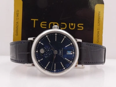 IWC PORTOFINO MOON PHASES AUTOMATIC  IW4590 WITH PAPERS LIMITED EDITION OROLOGIO - Bild 1 von 4