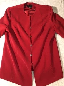 Ashro Jacket Women’s Size 20 Red Polyester - Picture 1 of 6