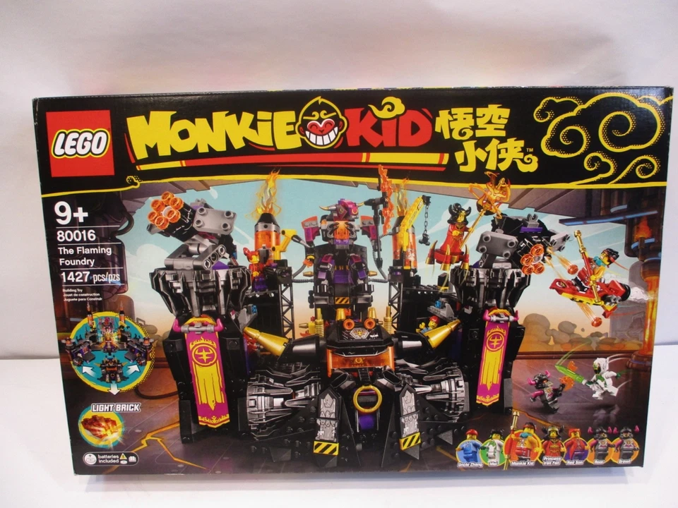 Lego 80016 Monkie Kid The Flaming Foundry  Retired NEW (Factory Sealed) - Image 1 of 4