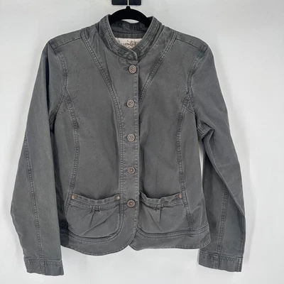 Chaqueta gris Aventura de algodón orgánico mezcla de lycra para mujer talla M Utility Field Foto 1 de 4