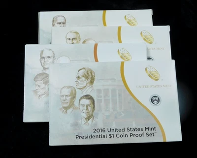 2013 through 2016 $1 United States Mint Proof Presidential Dollar Sets - 4 Total - Image 1 of 4