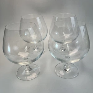 Brandy Glass/Cognac Snifter Large Goblet Clear Glass 6.25” Set Of 4 *Read* - Picture 1 of 4