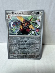 Juego de cartas coleccionables Pokémon Kingambit SV03: Obsidian Flames 150/197 holograma inverso poco común - Imagen 1 de 2