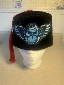 Fez-o-rama Winged Monkey Black Velvet Fezz Size XL - Picture 1 of 11