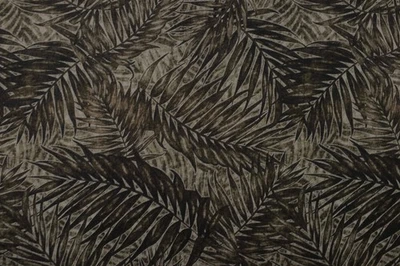 QUILTING TREASURES Dark Tropical Palm Leaf Cotton quilting Fabric - Price by Half Metre