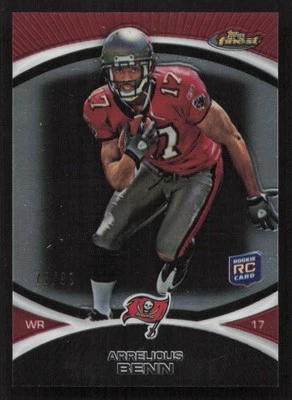 2010 Finest Arrelious Benn Black Refractor #/99 RC Rookie #116 Card - Image 1 of 2