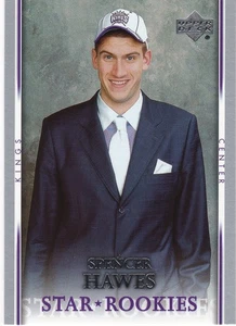 2007-08 Upper Deck NBA Star Rookies SPENCER HAWES #242 Sacramento Kings - Picture 1 of 2