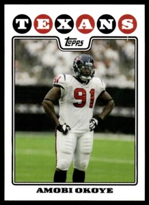 2008 Topps Amobi Okoye Houston Texans #204 - Picture 1 of 2
