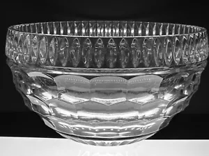 Waterford Crystal Honeycomb & Wedge Cut Large 10.75" Crystal Bowl Tags, No Box - Picture 1 of 14