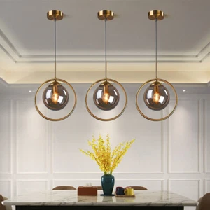 Lámpara colgante de luz de vidrio de cocina de techo de dormitorio candelabro barra de iluminación - Imagen 1 de 7