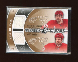 2011-12 SPx Winning Combos #WCZF Henrik Zetterberg/Johan Franzen        *S6889
