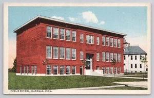 Public School Warroad Minnesota MN 1920s Postcard - Picture 1 of 2