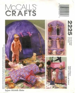 1999 Barbie 11-1/2" Fashion Doll Tent Tote Sewing Pattern McCall's 2225 New OOP - Picture 1 of 2