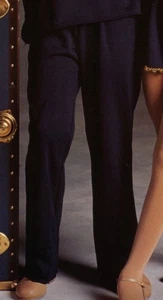 Dance Costume Theatrical Double Knit Pull Up Pants Navy Mens sizes 4141 - Picture 1 of 5