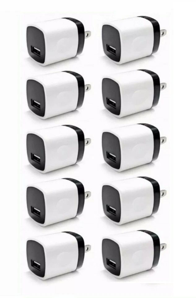 10x 1A USB Home Wall Charger Plug AC Power Adapter For iPhone iPod classic nano - Image 1 of 4