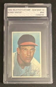 1969 MLB Baseball Photostamps Stamp Bobby Knoop #NN Angels 2B Graded FGS 10 - Picture 1 of 2