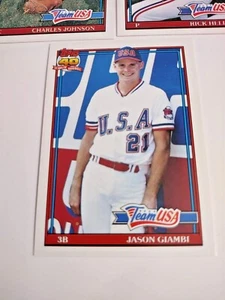 1991 Topps Traded USA Team 26 Card Set Giambi Hammonds RC Rookie Johnson - Picture 1 of 9