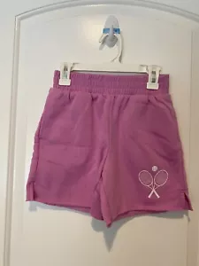 Art Class Girls Tennis Graphic Sweat Shorts, Pink Mauve Size M (7/8) - Picture 1 of 6