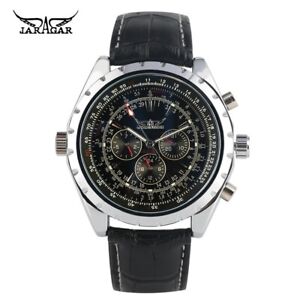 Men's Automatic Mechanical Watch Genuine Leather Strap Luminous Function Watch