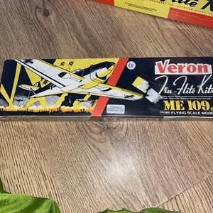 Vintage Veron Flying Scale Model Kit ME 109 TRU-FLITE MADE IN ENGLAND - Picture 1 of 3