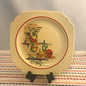 Vintage Hacienda Lunch Plate Century Riviera Ivory Homer Laughlin 9 in Stamped - Picture 1 of 7