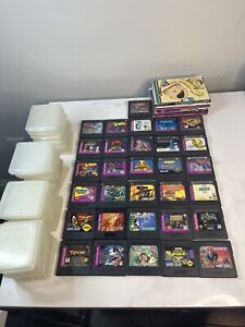 Lot Of 31 Sega Game Gear Games, 24 Manuals, And 28 Protective Cases Untested