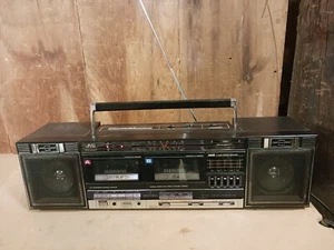 JVC Model No. PC-W47J Portable Component System, AM/FM, Dual Tape Selector - Picture 1 of 6
