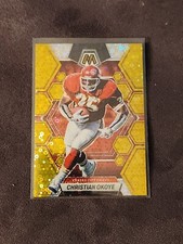 2023 Mosaic Christian Okoye GOLD Prizm #/10 Card No.#115 Kansas City Chiefs