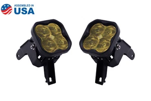 SS3 LED Fog Light Kit for 1999-2010 Ford Super Duty Sport Yellow w/Backlight - Picture 1 of 11