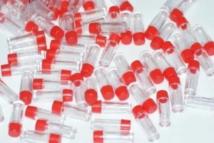 100x Watchmakers small spares/parts containers vials tubes stems staffs repairs - Picture 1 of 1