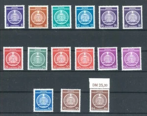 DDR Dienst Mi-Nr. 1-17x ohne 1 und 8 ** postfrisch - Mi. 190,- - Bild 1 von 1