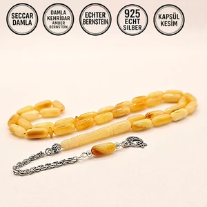 Tesbih Tespih Damla Kehribar Seccar Amber Bernstein 11 Gr Rosary Prayerbeads - Bild 1 von 10