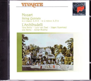 MOZART STRING QUINTETS K.515 K.516 L'ARCHIBUDELLI CD - Sony SK-66259 - Picture 1 of 1