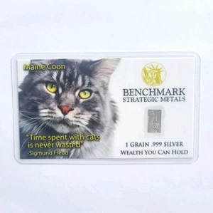 Maine Coon - 1/15 Gramm .999 Feinsilberbarren - Bild 1 von 3