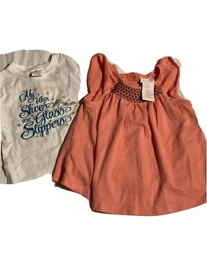 Camiseta Savannah Bebé Niñas Camisas Y Creaciones De Gracia 12 M Naranja/Blanco Foto 1 de 4