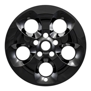 18" Gloss Black Wheel Skins For 2013-2018 Jeep Wrangler JK Set of 4 Imposter - Picture 1 of 3