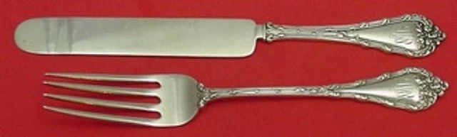 Juego de 2 tenedores Madame Royale de Durgin Junior de plata esterlina 6 1/2" Kinife 7 Foto 1 de 2