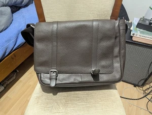 Leather messenger laptop (~15") bag; marks & spencers; - Picture 1 of 7
