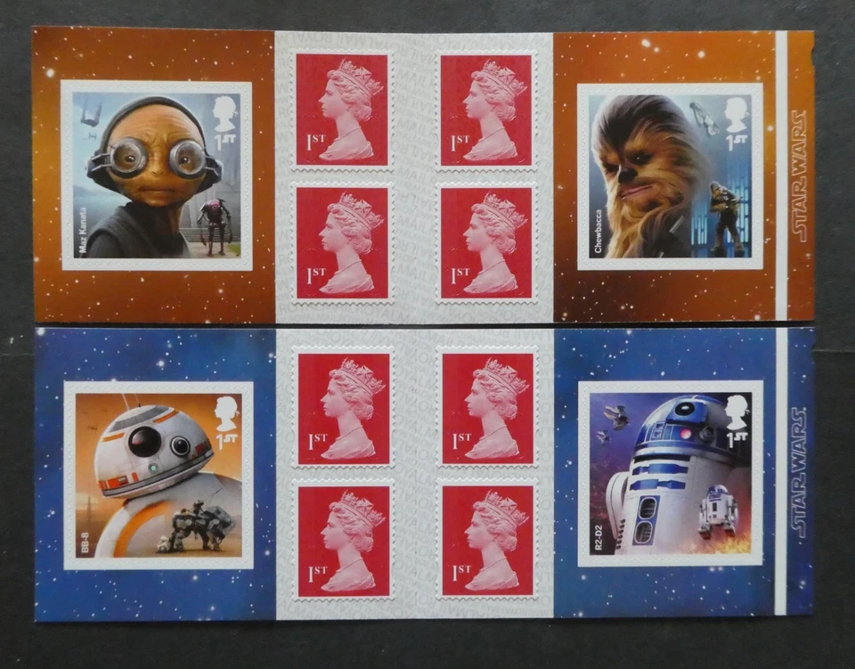 UK 2017 SET OF 2 STAR WARS  BOOKLETS MINT UNHINGED - Image 1 of 1