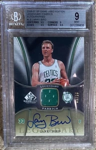 2006-07 SP Game Used #LF-LB LARRY BIRD Legendary Fabrics Patch Auto /10 BGS 9/10 - Picture 1 of 2