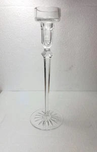 Elegante candelabro cristallo firmato Rogaska Richmond sottile 10" conico portacandele - Foto 1 di 5